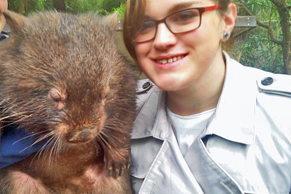 Freizeit gehört auch dazu - Wombats gehören zu den Tieren, die es nur Down Under gibt (Foto: Kebich).