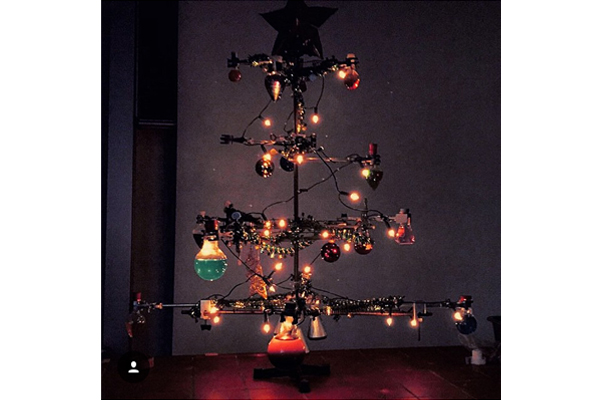 Stimmungsvoll erleuchtet ist dieser Chemistree (Foto: xrobin_be, Instagram).