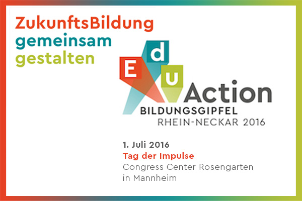 Premiere: Der EduAction-Gipfel findet zum ersten Mal statt (Foto: EduAction, bearbeitet).